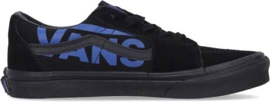 Vans Logo Lage Sneakers Zwart Blauw Black Heren