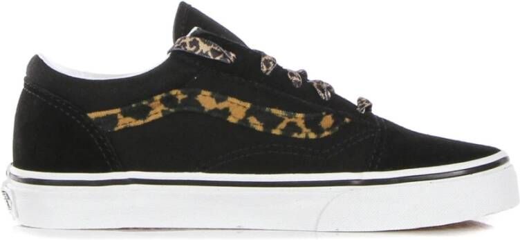 Vans Luipaardprint Lage Sneaker Zwart Wit Black Heren