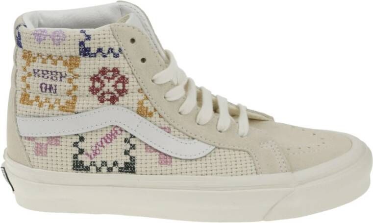 Vans Canvas Sneakers met Geborduurde Panelen White Dames