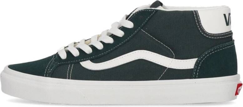 Vans Mid Skool Sneaker Darkest Spruce True White Green Heren