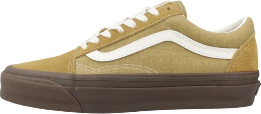 Vans Old Skool Salt Wash Sneakers Yellow Dames