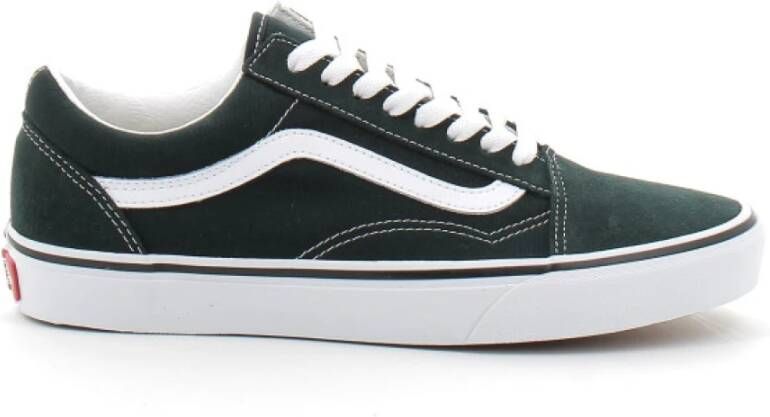 VANS Old Skool Color Theory sneakers donkergroen wit