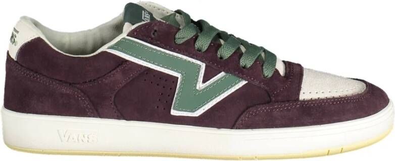 Vans Paarse Heren Sportschoenen met Contrastdetails