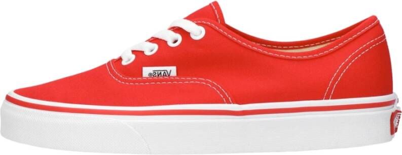 Vans Rode UA Authentic Lage Sneakers Red