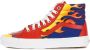 Vans Rood Blauw Hoge Sneakers Met Print Multicolor Heren - Thumbnail 1