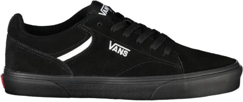 Vans Sportieve Zwarte Heren Sneakers Geborduurd Logo Black