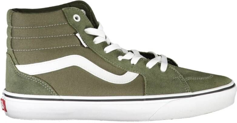 Vans Groene hoge sneakers met contrastdetails Green Heren