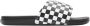 Vans Ruit Slide-on Pantoffels True Wit Zwart Black Heren - Thumbnail 1