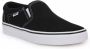 Vans Asher Canvas Heren Sneakers Black White - Thumbnail 2