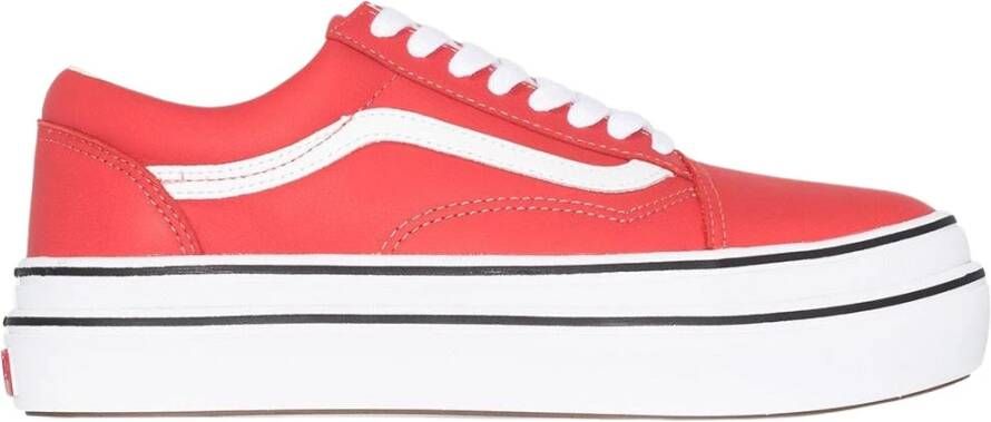 Vans Super ComfyChush Old Sneakers Red Dames