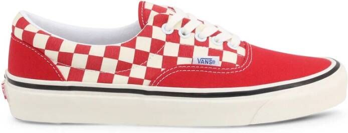 Vans Stoffen Sneakers met Metalen Oogjes Red Heren