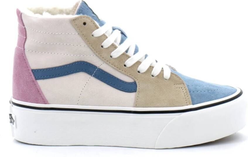 Vans Ua Sk8-hi Tapered Stackform Skate Schoenen pig suede sherpa multi color maat: 36.5 beschikbare maaten:36.5