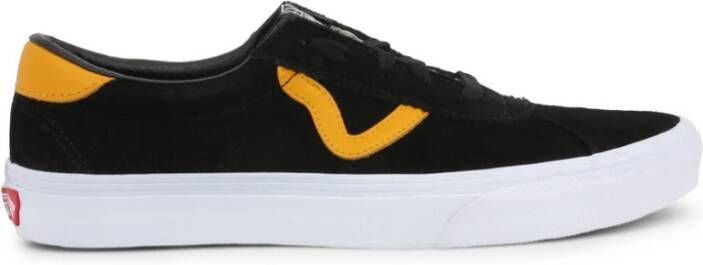 Vans Unisex Sneakers met Stoffen en Suède Bovenwerk Black Heren