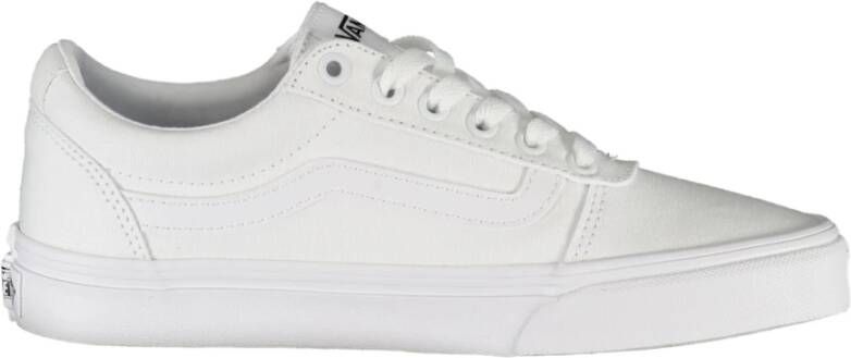 Vans Witte polyester sportschoenen met elastiek contrastdetails logo White