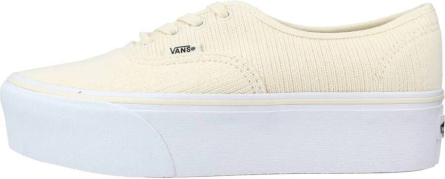 Vans Stackform Sneakers voor stijlvolle vrouwen Beige Dames