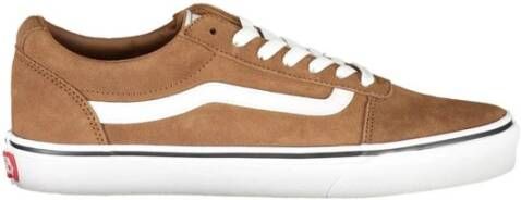 Vans Stijlvolle Lace-up Sportschoenen met Contrast Brown Heren