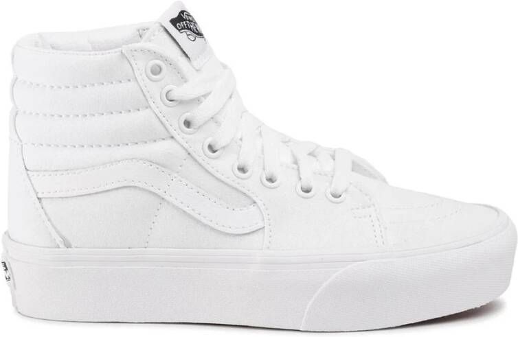 Vans Stijlvolle stoffen leren sneakers met metalen oogjes - Foto 2