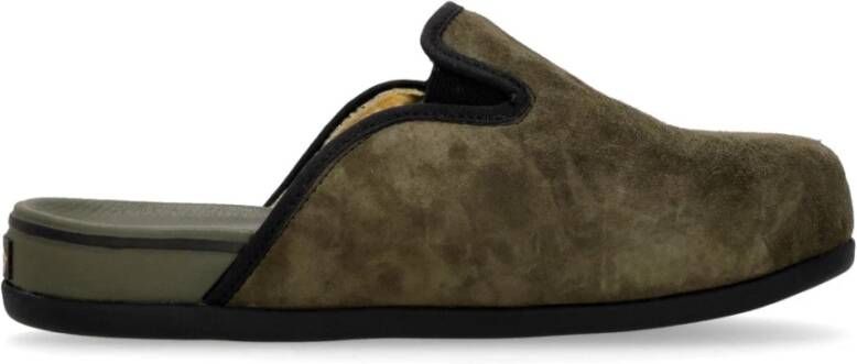Vans Suede Harbor Mule Olive Black Green Dames