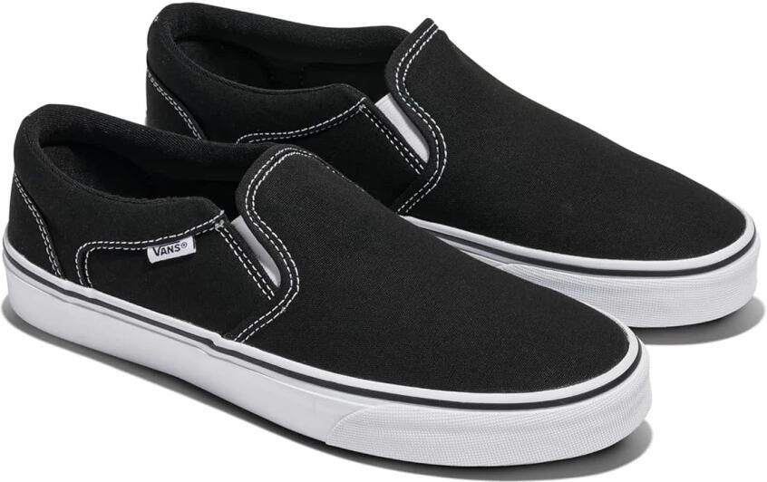 Vans MN Asher (Canvas) Black White Sneakers Unisex - Foto 10
