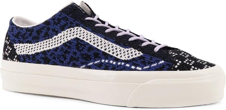 Vans Blauwe Veterschoenen met Logopatch