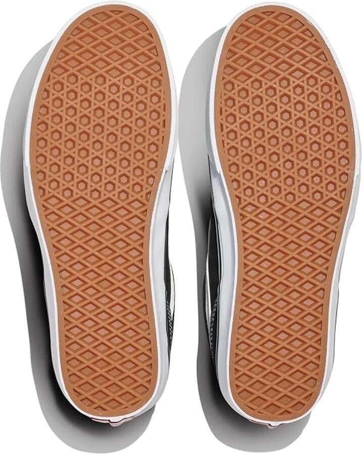 Vans Dames Brooklyn Ls Sneakers Schoenen Textiel VN000D7UBZW Zwart Wit Low Top - Foto 4