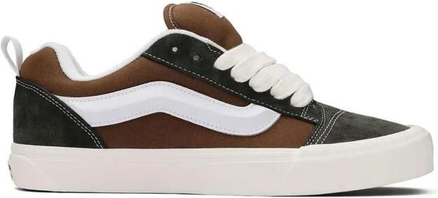 Vans Fabric and Suede Round Toe Sneakers