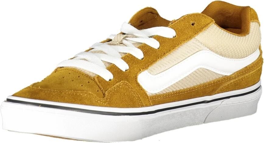 Vans Gele Herensportschoenen Veters Contrastdetails Brown Heren