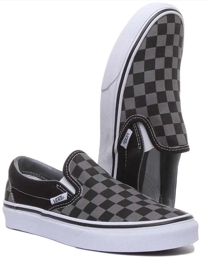 Vans Unisex Lifestyle Classic FTW Sneaker Ua Classic Slip-On Black Pewter Checkerboard - Foto 8