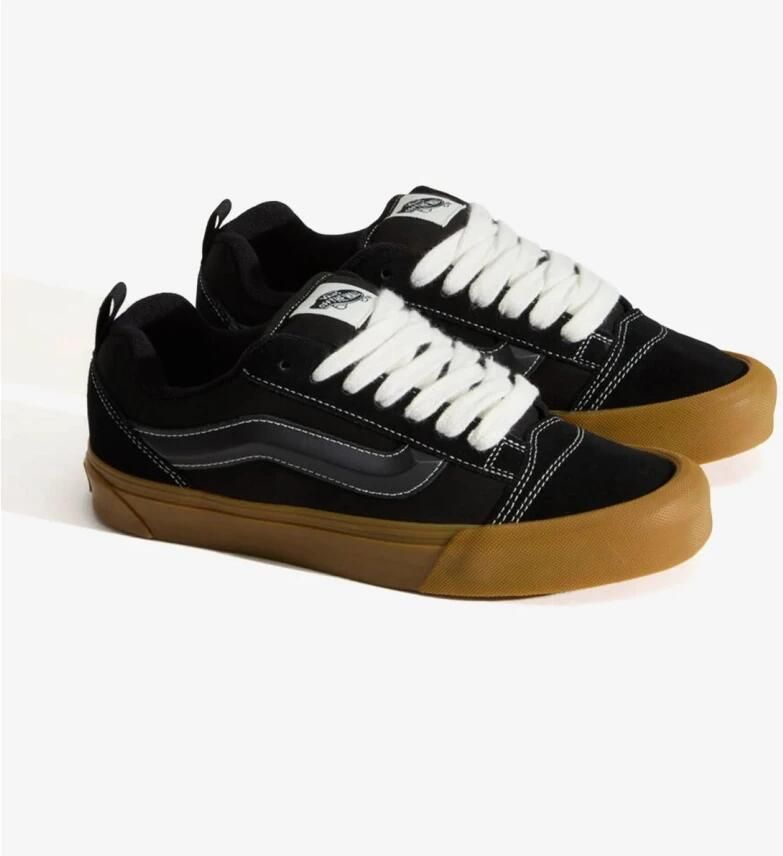 Vans Knu Skool Sneakers zwart bruin - Foto 3