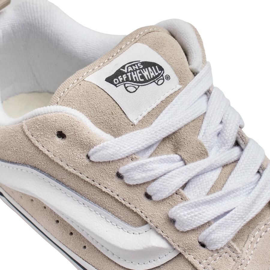 Vans Knu Skool Sneakers in Frans Eiken Leer Beige EU Iconische Jaren '90 Stijl voor Unisex Comfort en Elegantie - Foto 4