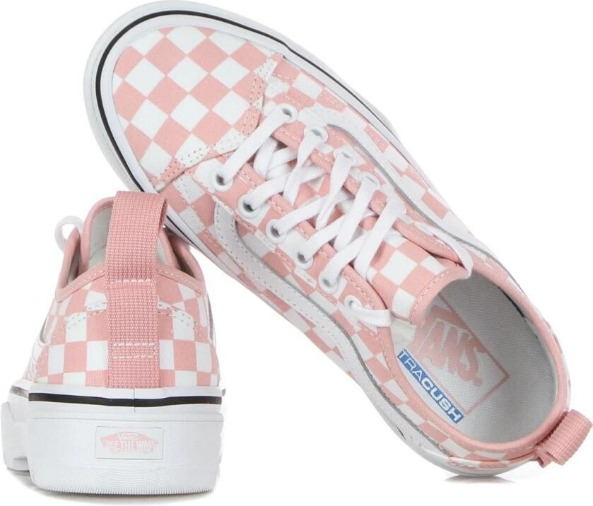 Vans Lage Canvas Sneaker Katoen Snoep Wit Pink Dames - Foto 3