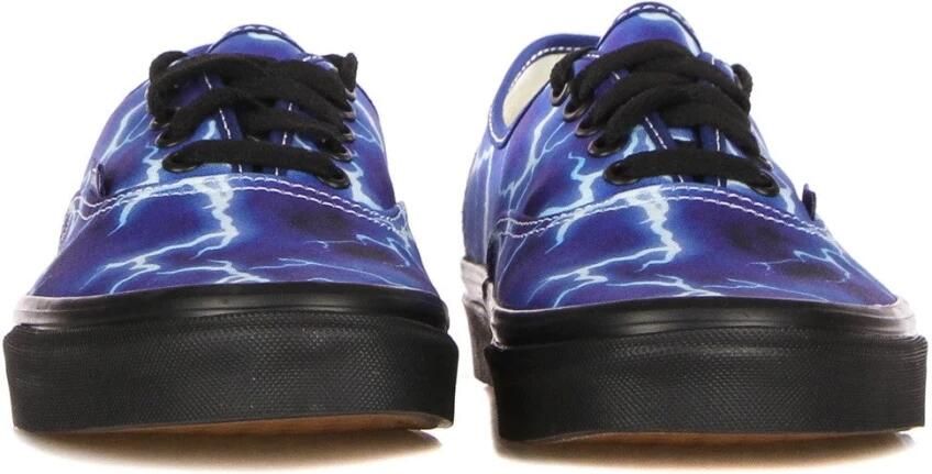 Vans Lage Zwarte Blauwe Sneaker Bliksemstijl - Foto 7