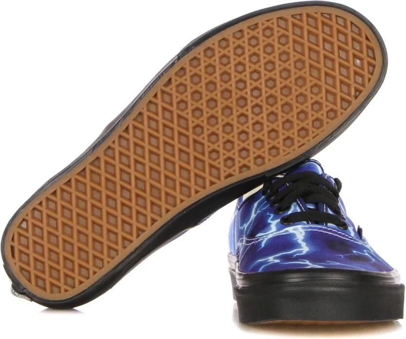 Vans Lage Zwarte Blauwe Sneaker Bliksemstijl - Foto 4