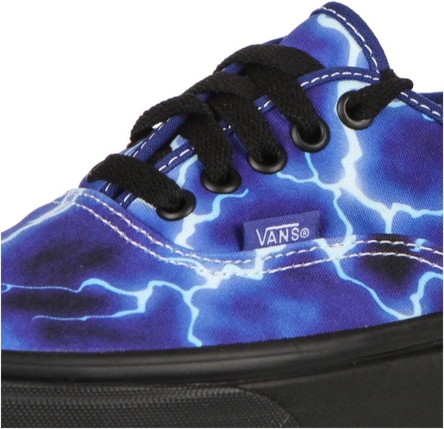 Vans Lage Zwarte Blauwe Sneaker Bliksemstijl - Foto 2