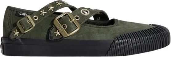 Vans Ballerina's Baskets Mary Jane Straps vert avec lanières croisées