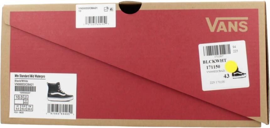 Vans MTE Standard Mid Waterproof Winterschoenen maat M10 5 zwart