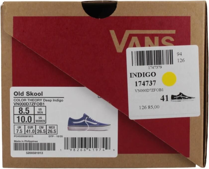 VANS Sneakers laag 'Old Skool' donkerblauw wit - Foto 4
