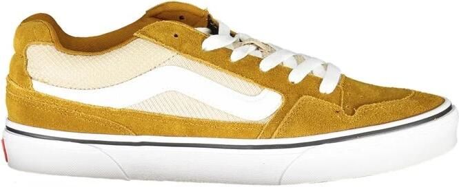 Vans Gele Herensportschoenen Veters Contrastdetails Brown Heren