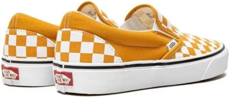 Vans Retro Checkboard Slip On Schoenen Yellow Heren - Foto 2