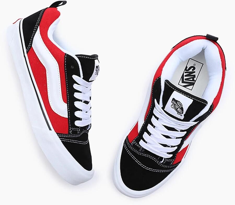 Vans Rode Echte Witte en Zwarte Lage Sneakers Red Heren - Foto 2