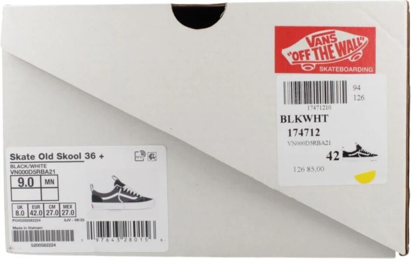 Vans Skate Old Skool 36+ sneakers zwart wit rood - Foto 19