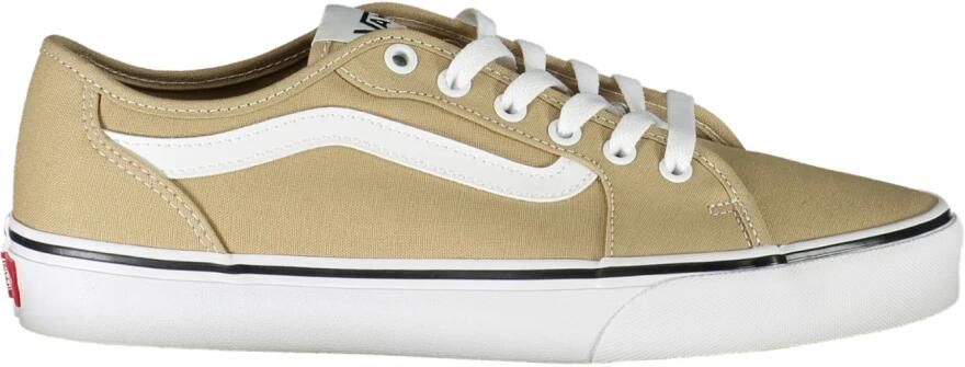 Vans Heren Beige Sportschoenen met Contrast Details Beige