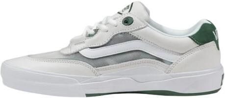 Vans Groene leren schoenen met rubberen zool White Heren