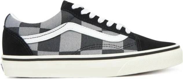 Vans Zwarte Canvas en Leren Sneaker Unisex