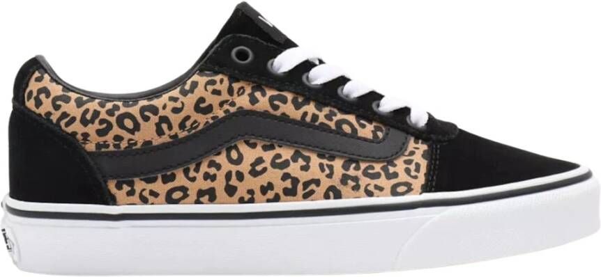 Vans Zwarte Cheetah Ward Schoenen Black Dames