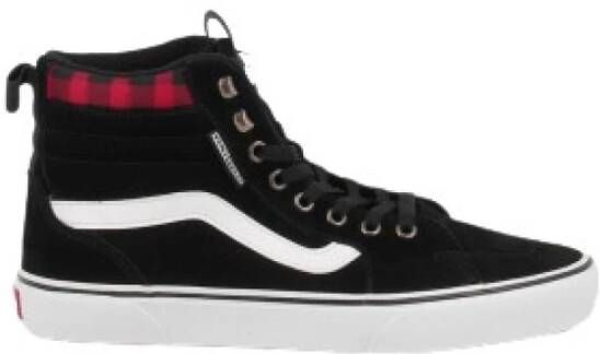 Vans Zwart Rood Filmore Hi Top Sneakers Black Heren
