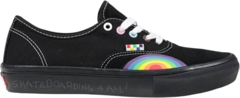 Vans Zwarte Leren Schoenen voor Vrouwen Black Dames