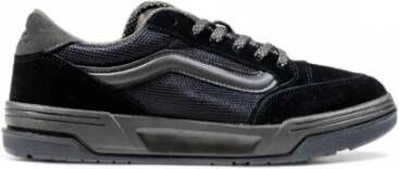 Vans Zwarte Leren Veterschoenen