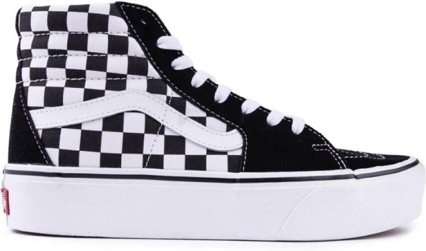 Vans Sneakers Sk8 Hi Platform 2 Zwart Veters Normaal Canvas Rubber Ade d Effen Hoge - Foto 14