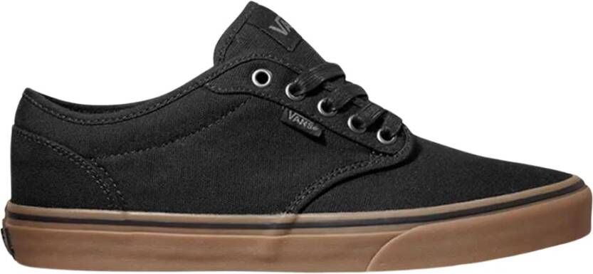 Vans Zwarte Gummi Canvas Sneakers Black Heren